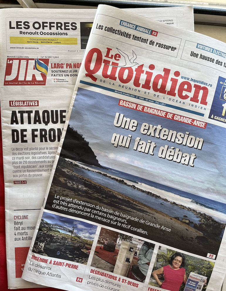 La semaine dernière, de jeudi à dimanche, aucun des deux quotidiens locaux n'est paru... un bien triste constat