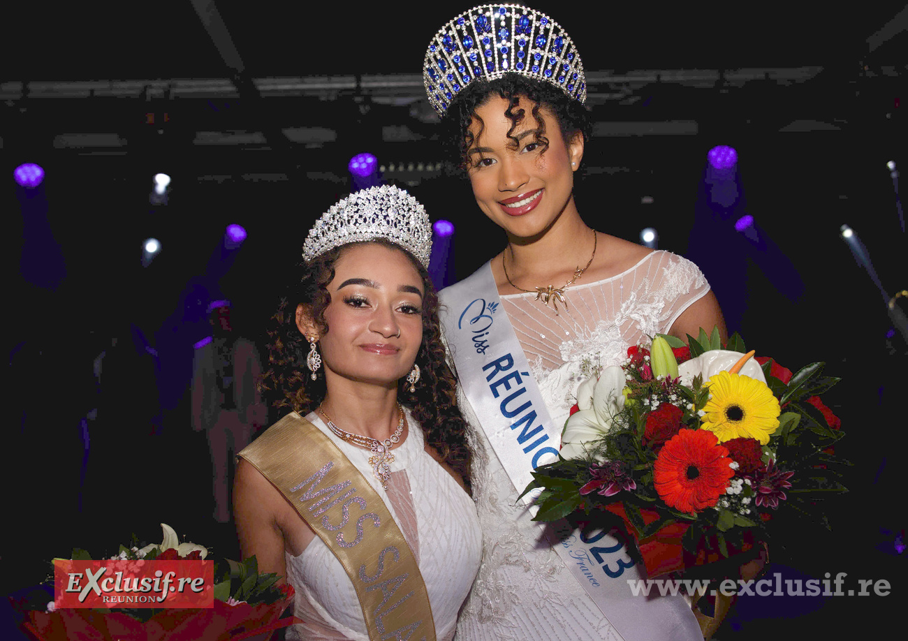 Laly Maillot, Miss Salazie 2024, et Mélanie Odules, Miss Réunion 2023