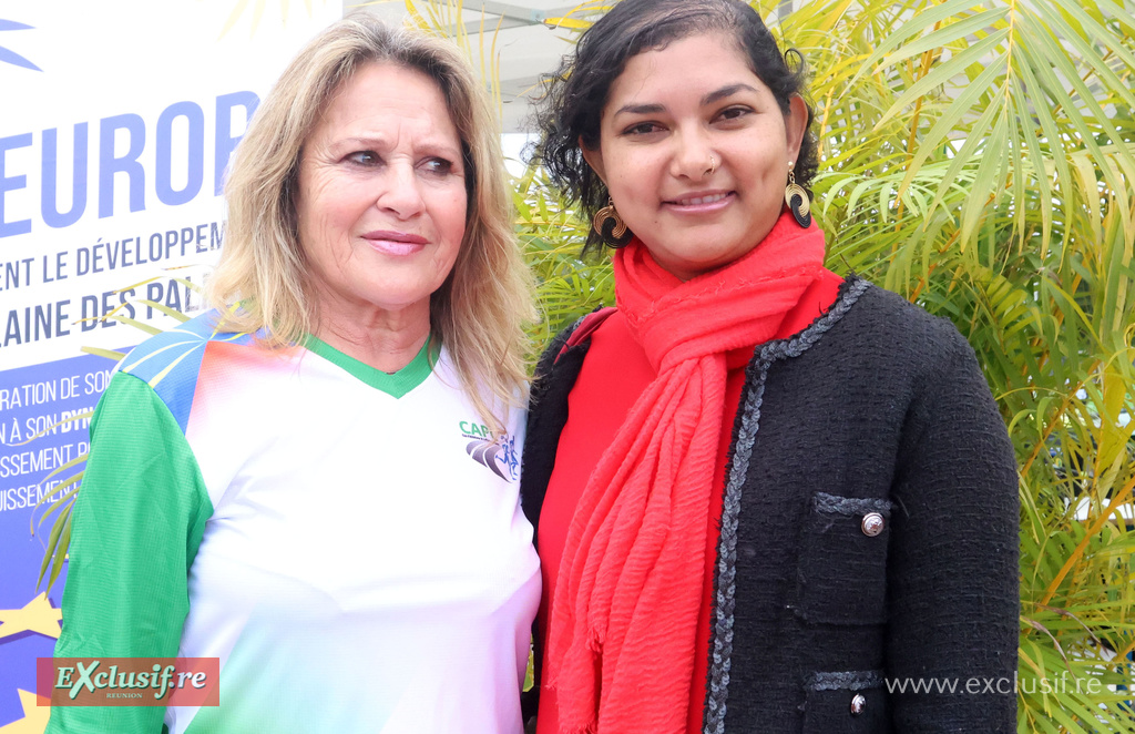 Marlène Chane See Chu représentait la Ligue Réunionnaise d'Athlétisme, et Amandine Ramaye, conseillère régionale