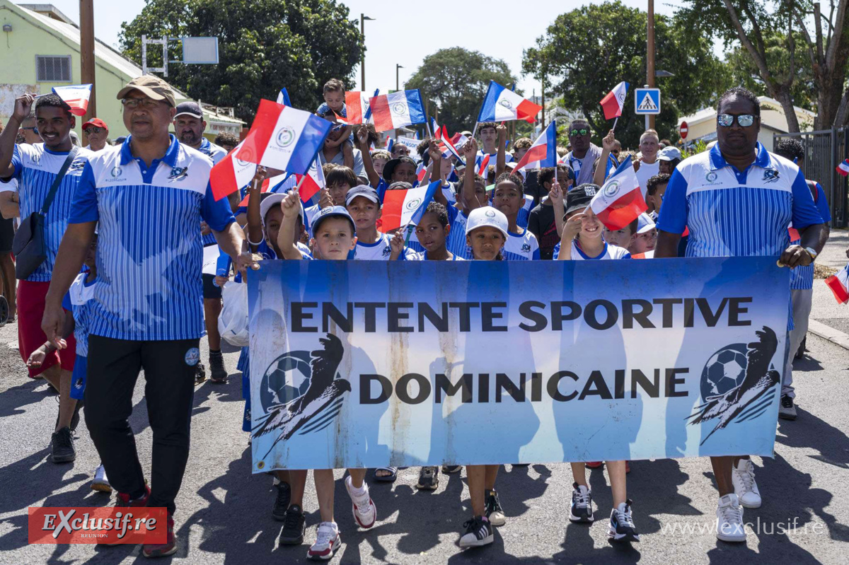 Les sportifs bien présents au défilé