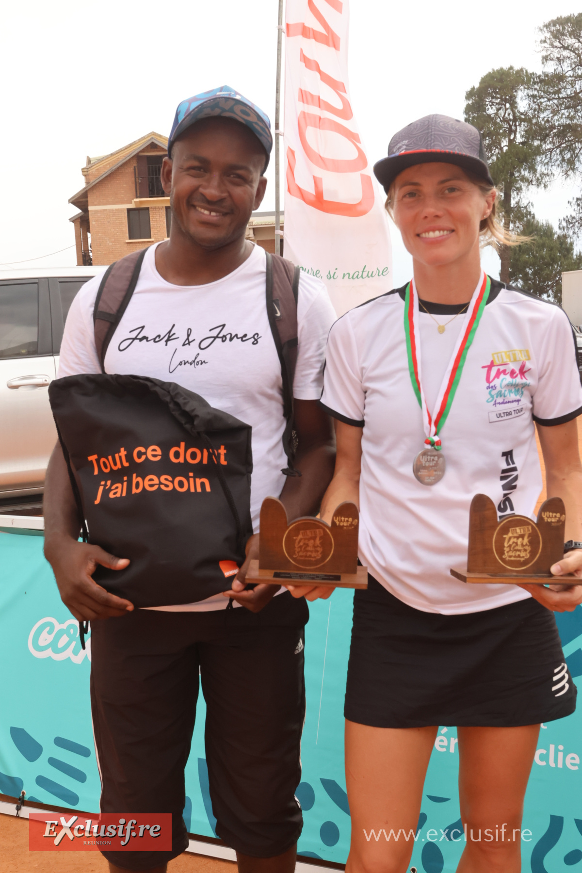 Pauline Winer et son coach Daouda