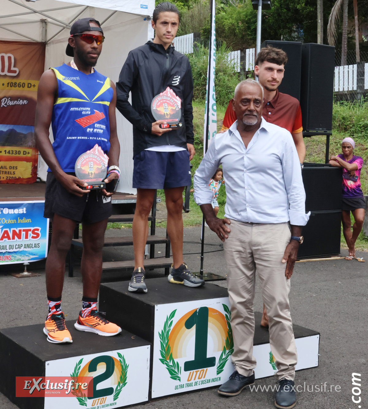 Philippe Marie-Louise, 3 fois vainqueur du Grand Raid, a participé à la remise des récompenses