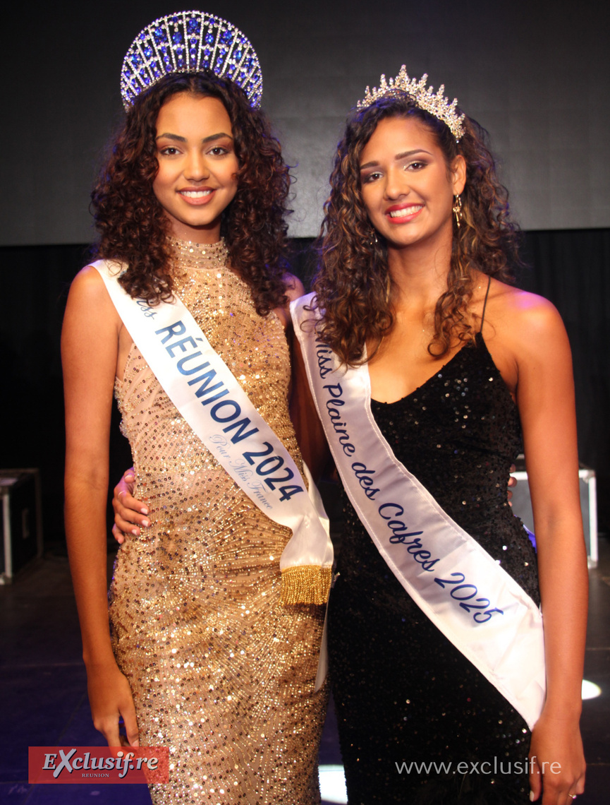 Marine Futol, Miss Réunion 2024, et Alycia Taochy, Miss Plaine des Cafres 2025