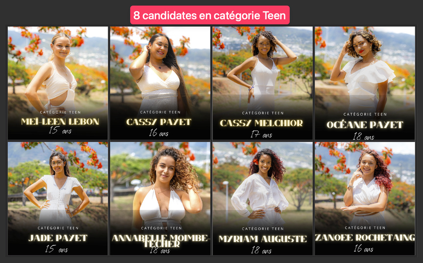 Miss Petite Universe Réunion 2024 pour les moins de 1,70m: 20 candidates 