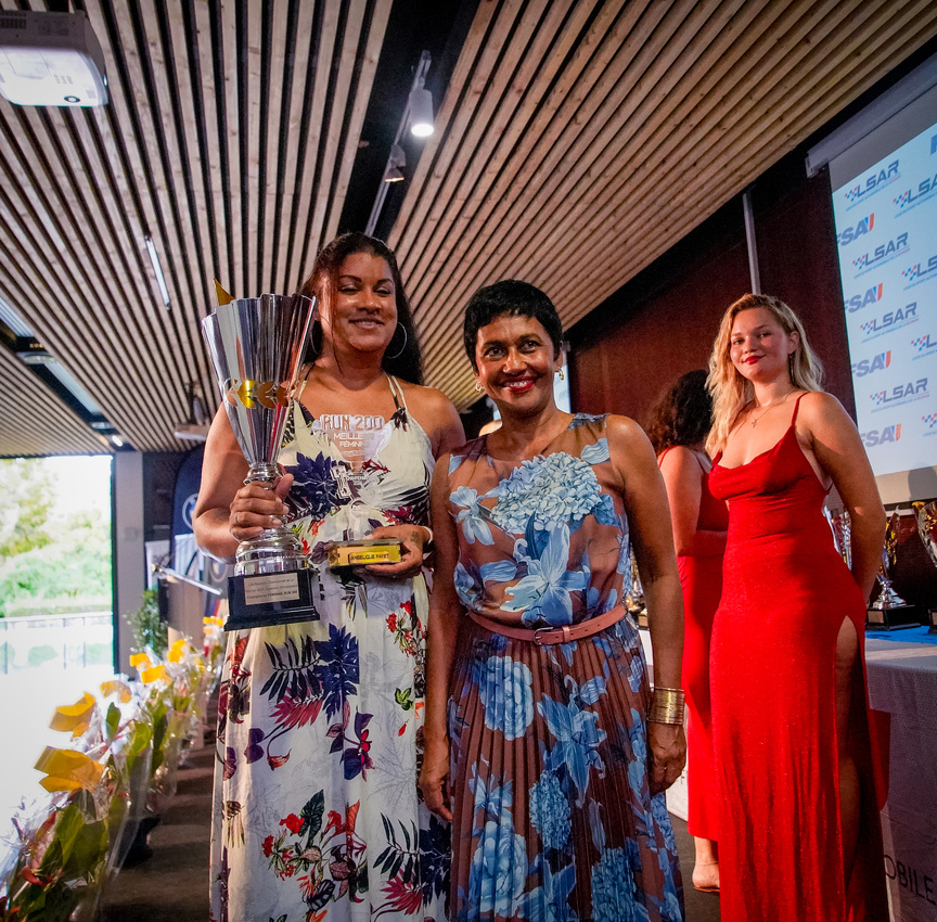 Angélique Payet, championne féminine 2024 de La Réunion, et Ericka Bareigts