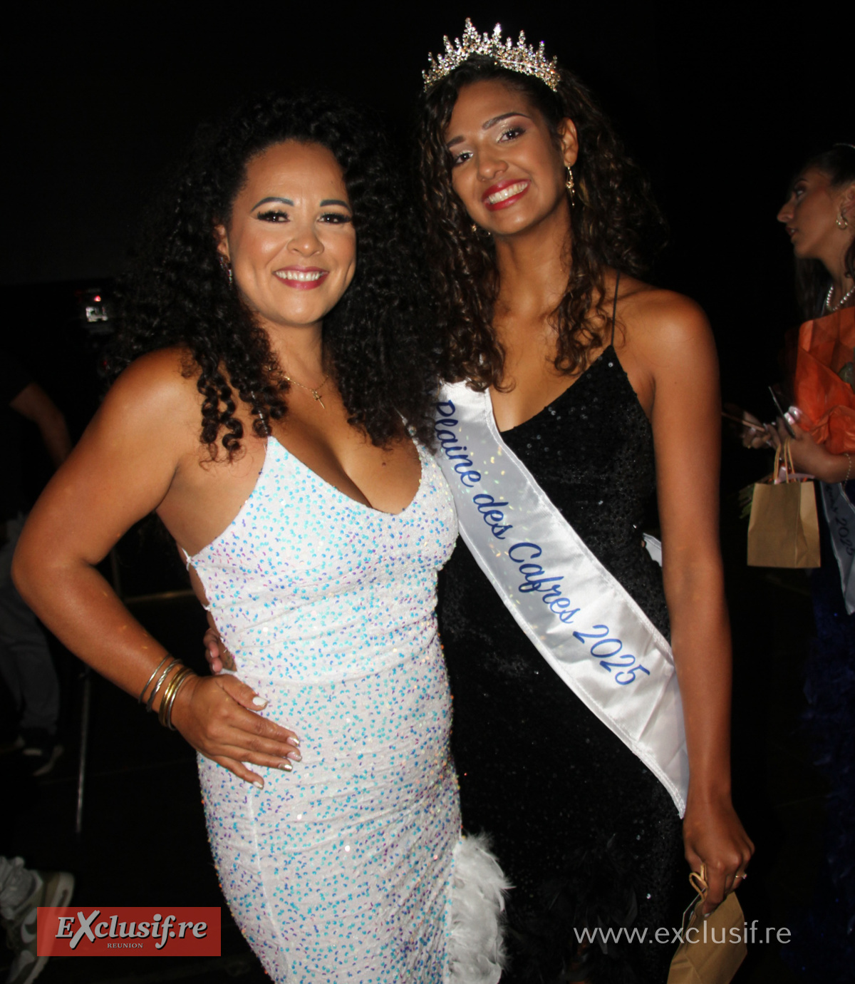 Aurélie Hoarau-Dijoux, chorégraphe de Miss Ville du Tampon et de Miss Plaine des Cafres, avec Alycia Taochy