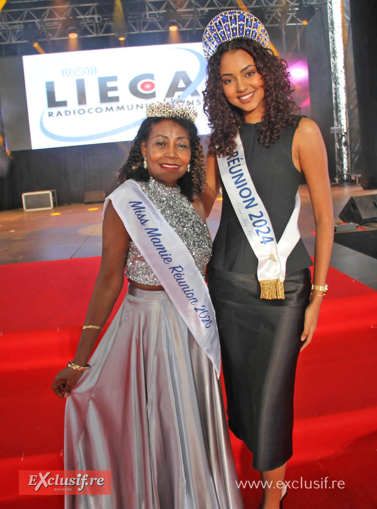 Amina Castel, Miss Mamie Réunion 2025, et Marine Futol, Miss Réunion 2024