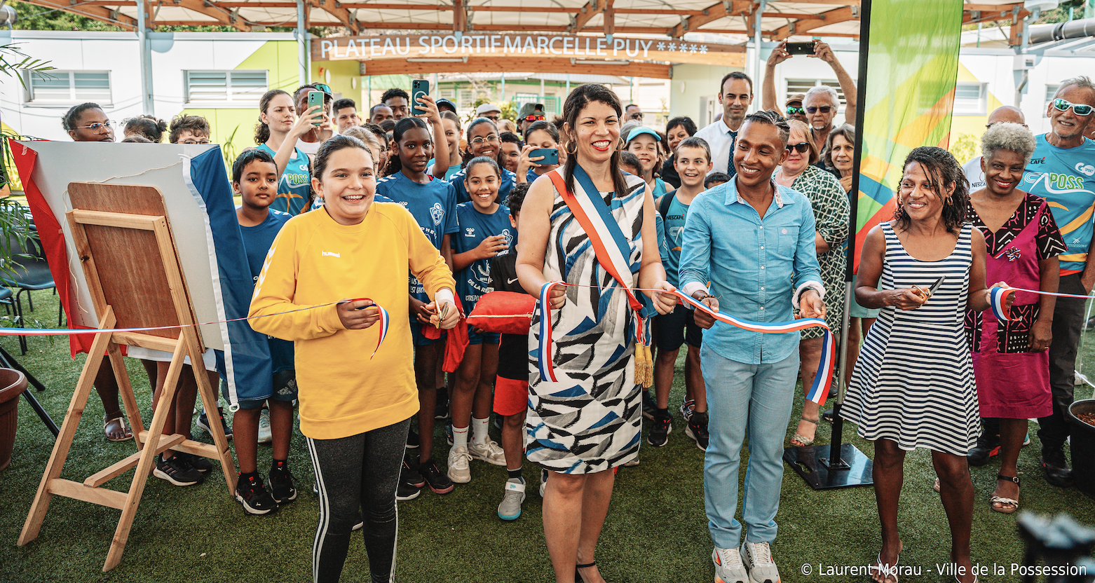 Inauguration du plateau sportif Marcelle Puy