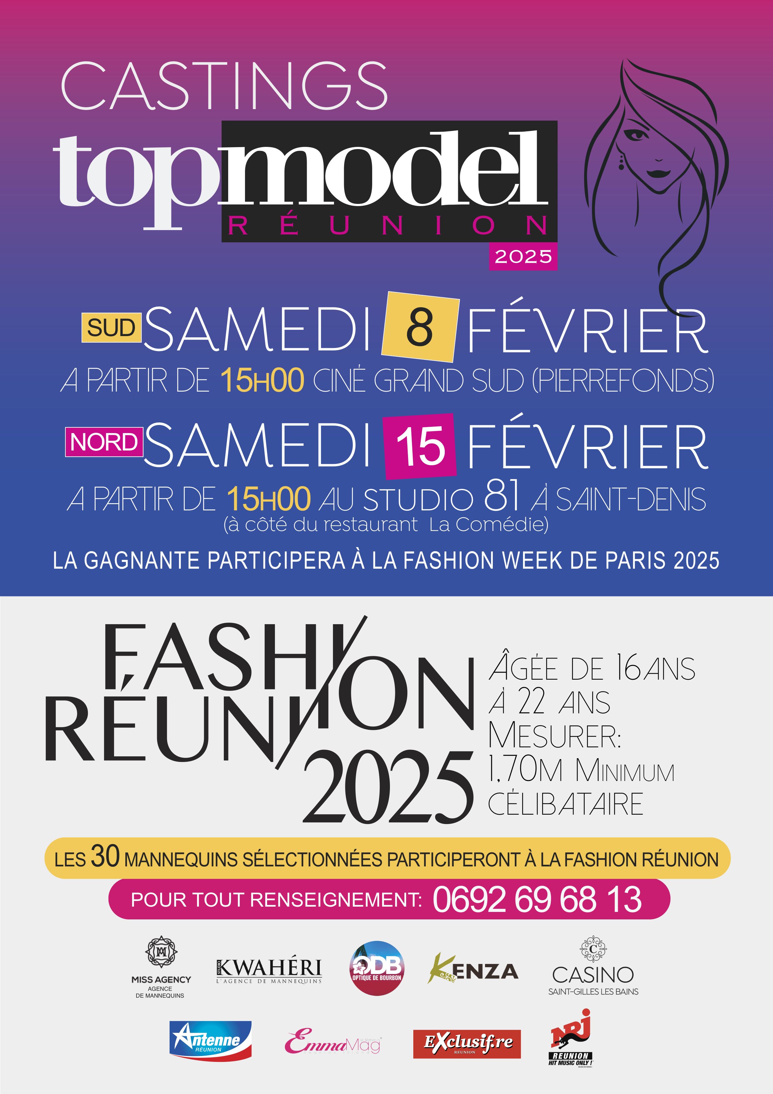 Qui veut être Top Model Réunion 2025?