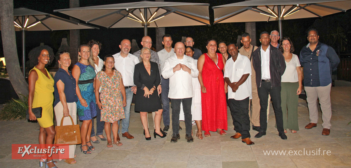 Avant la soirée du Grand Repas, Thierry Marx avait rencontré des restaurateurs de l'île pour une réunion