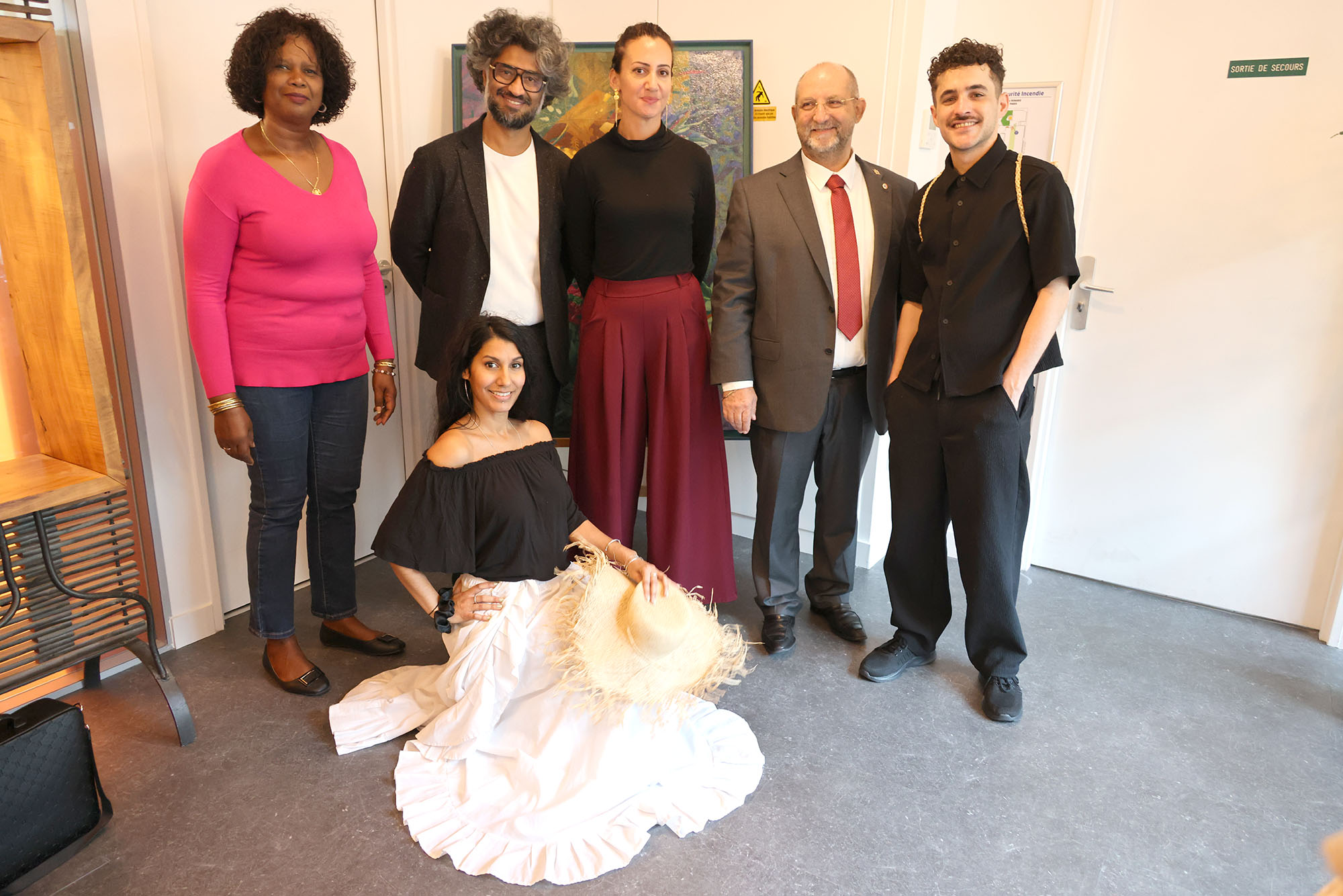 Eglantine Victorine, Sébastien Folin, Camille Calin, Stéphane Fouassin, et les artistes Anthony et Sonyta